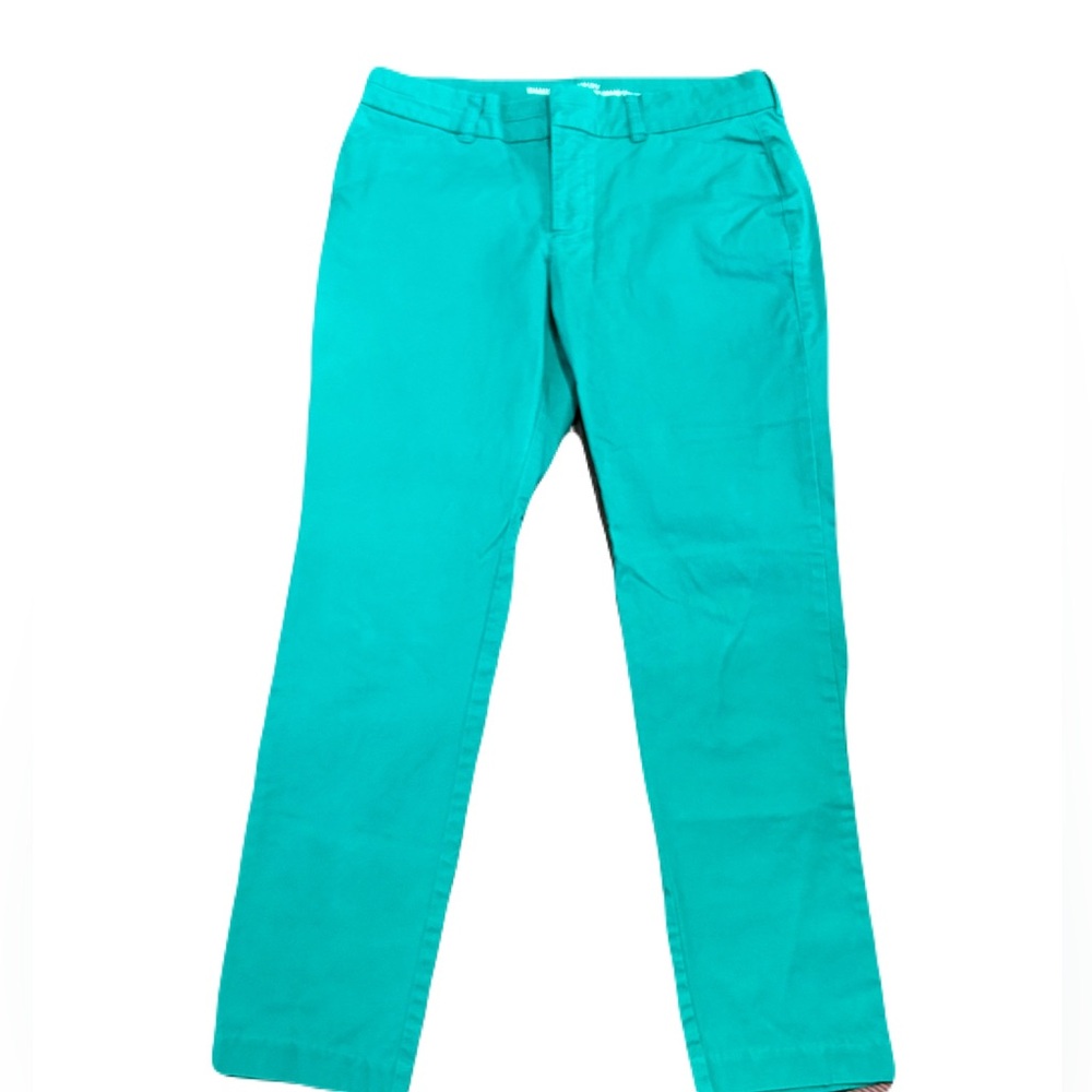 GAP Teal Slim City Khakis Trouser 4